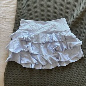 Light Blue Ruffled free people movement skirt